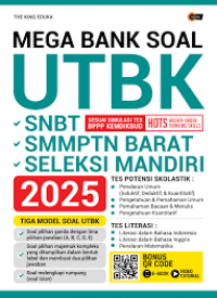 Image of Mega Bank Soal UTBK 2025 : SNBT, SMMPTN BARAT, SELEKSI MANDIRI